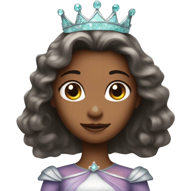 princess with iridescent crown emoji