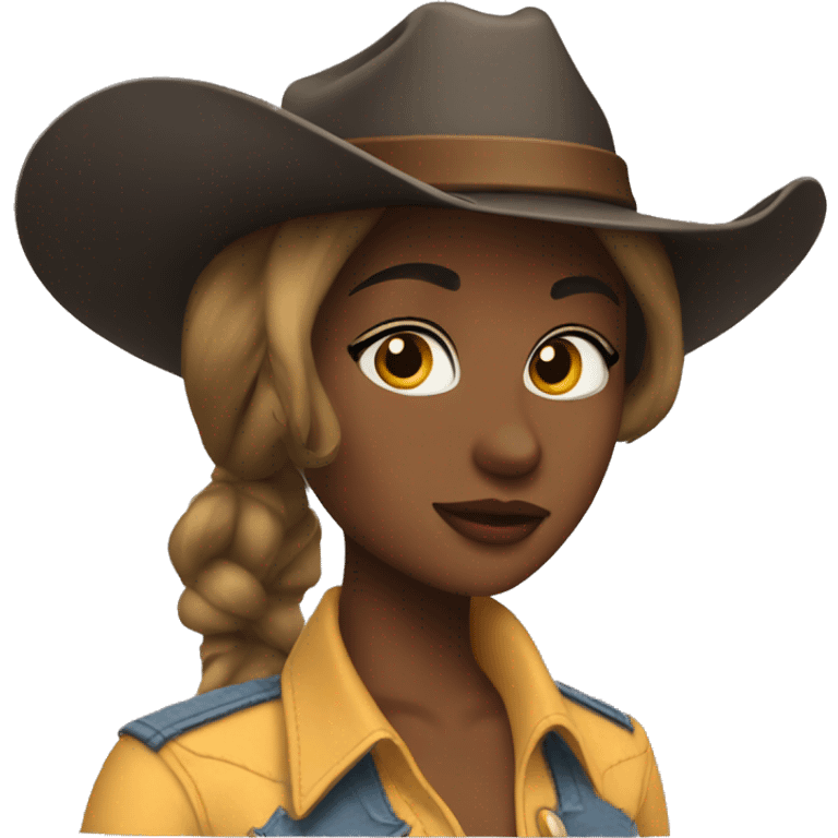 coquette cowgirl emoji