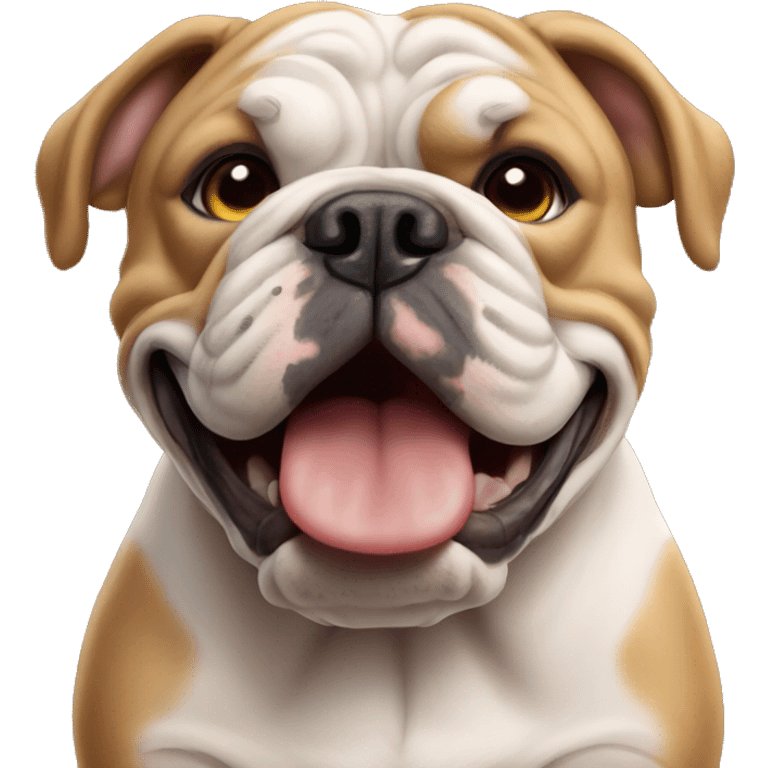 tan english bulldog  emoji