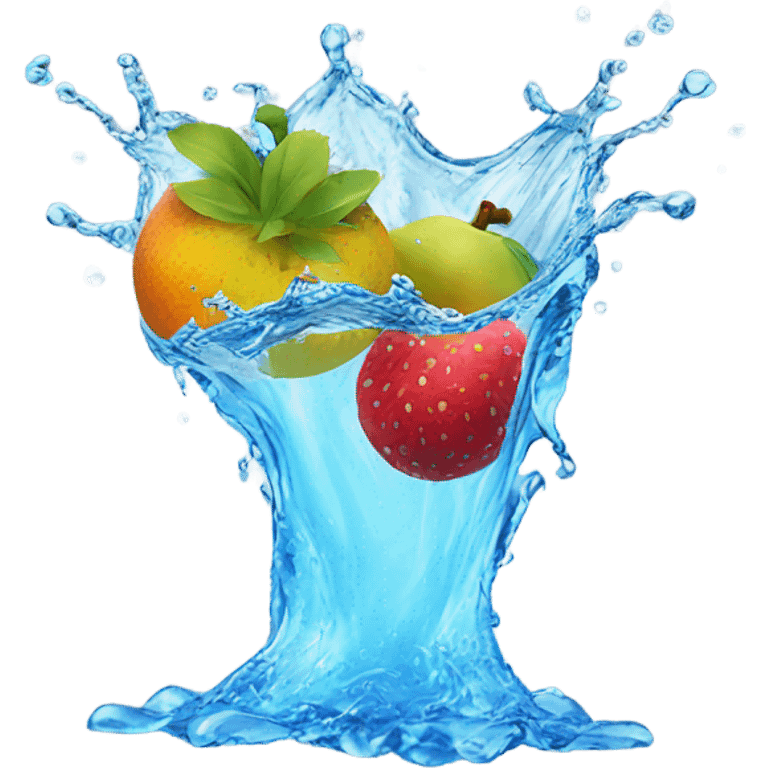 fruit water splash emoji