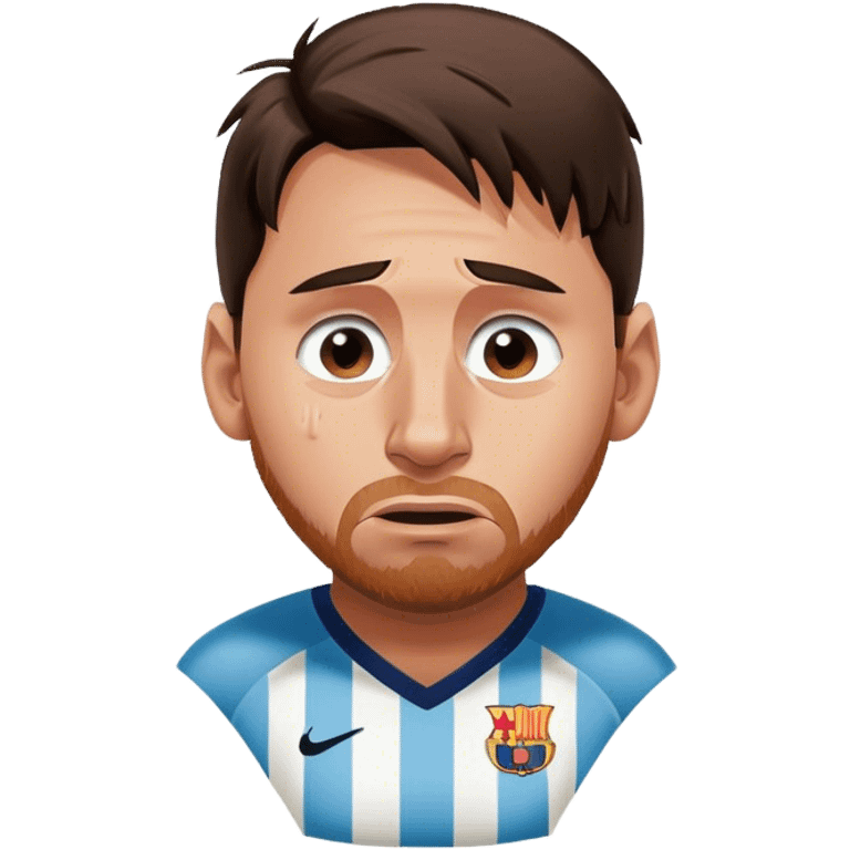 Messi llorando emoji