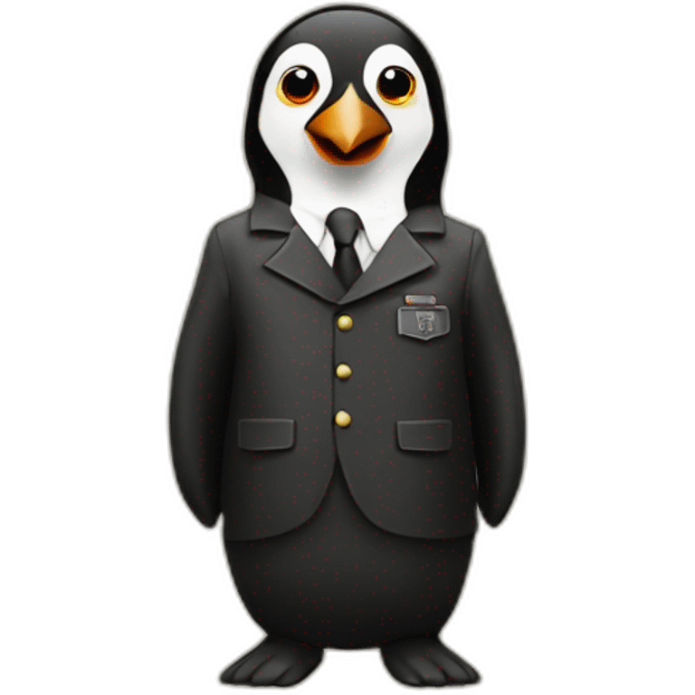 Hitler with a pinguin emoji