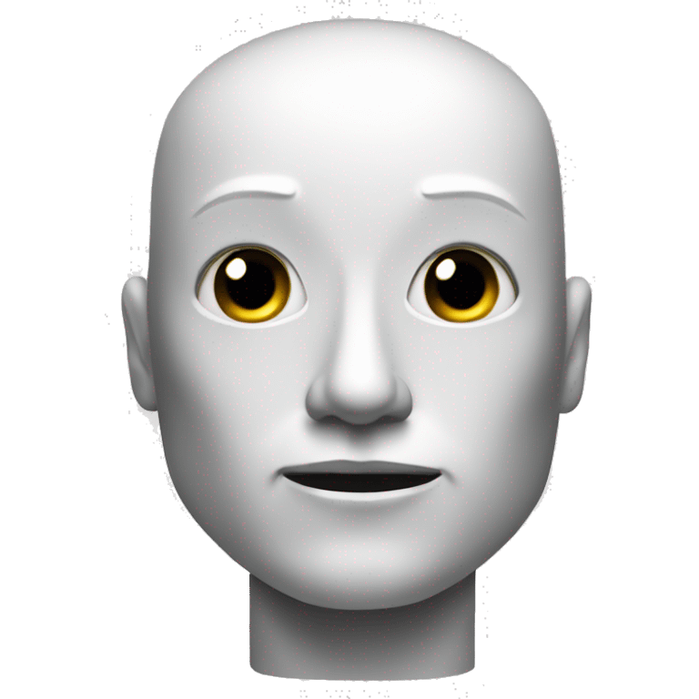 a modern style robot.Dont give bald head.It should be attractive emoji