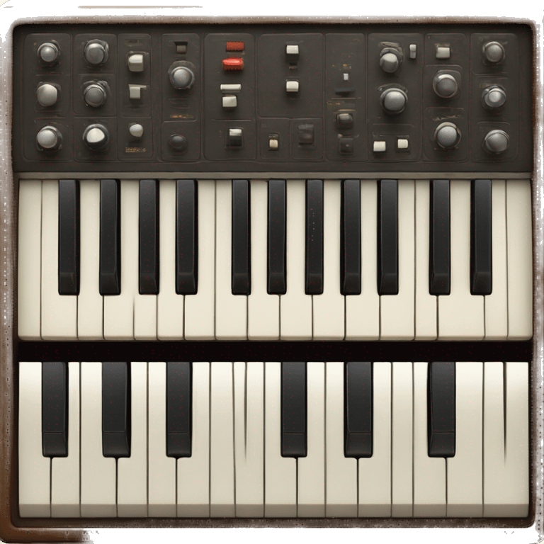 vintage analog synthesizer emoji