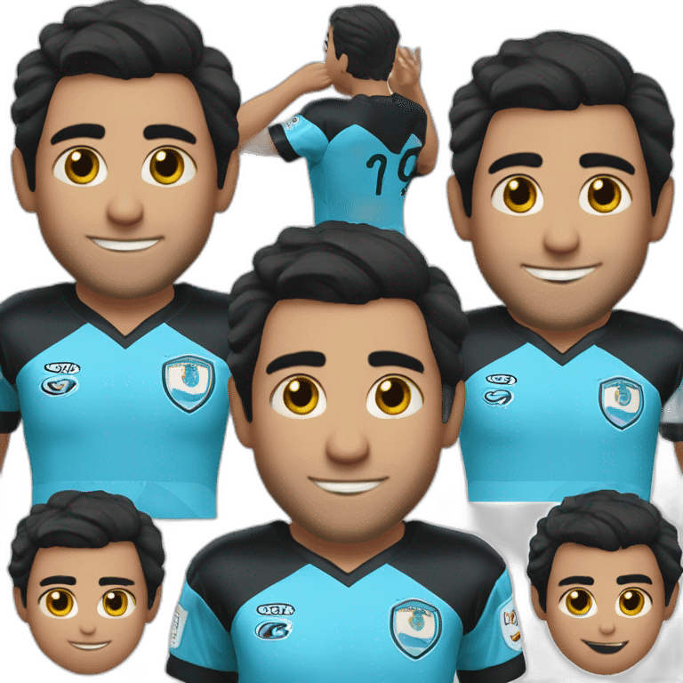 Luiz alberto suarez, jogador de futebol With the Grêmio shirt emoji