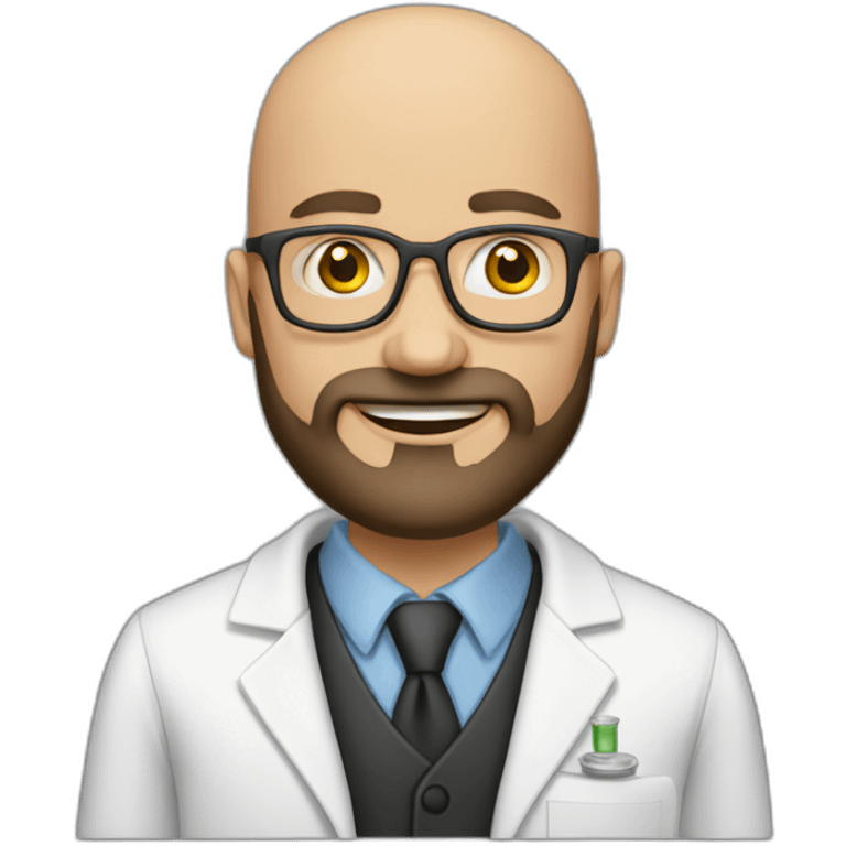 chem young bald beared professor emoji