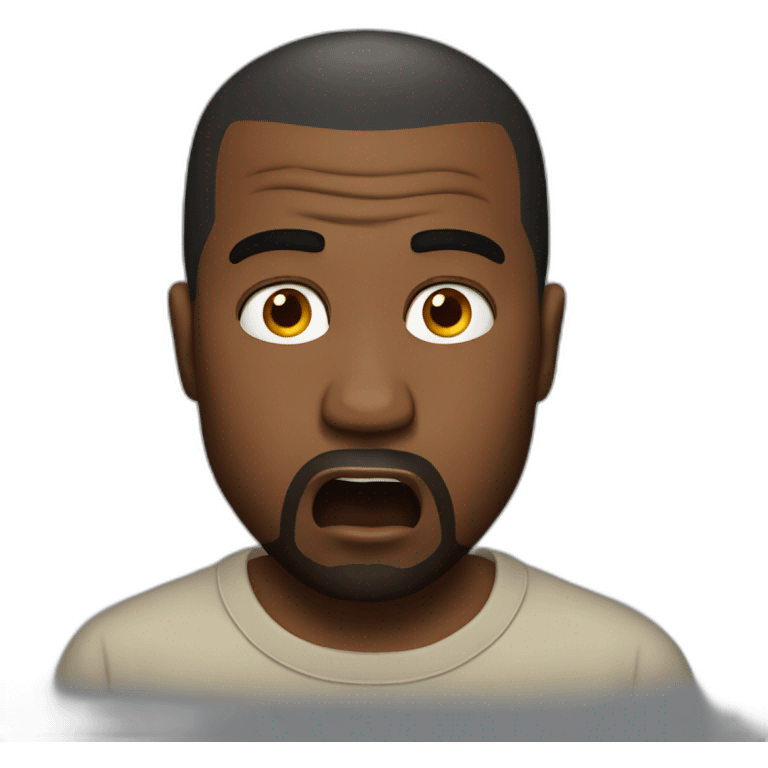 Kanye west shocked emoji