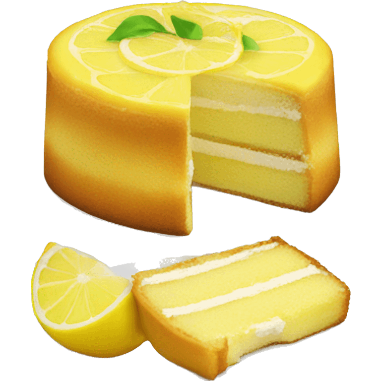 Lemon cake emoji