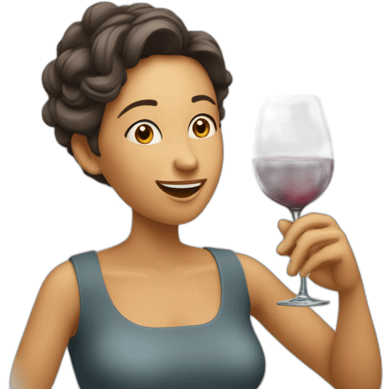 Une momie qui boit un verre de vin emoji