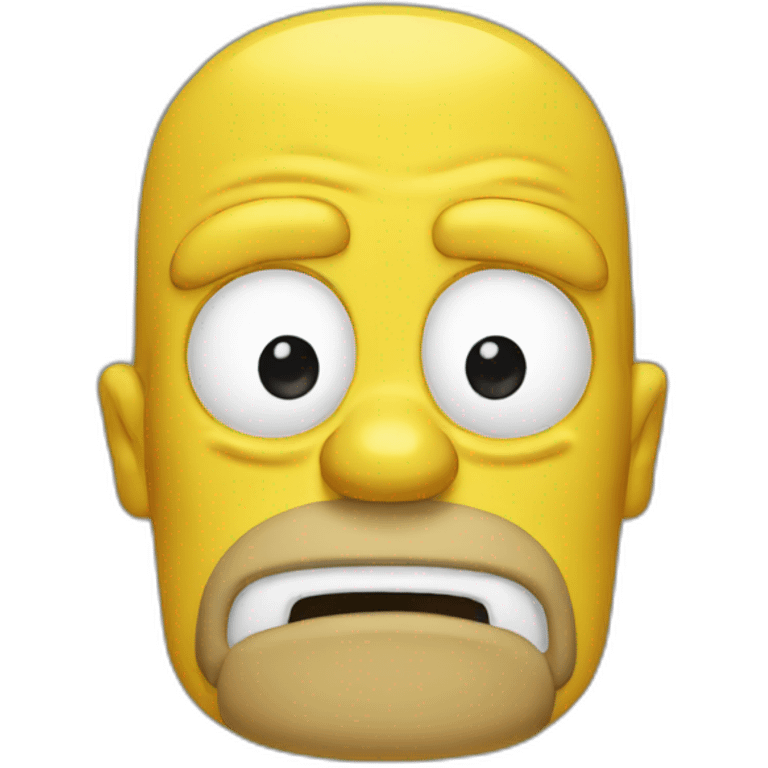 Homer without mouth emoji