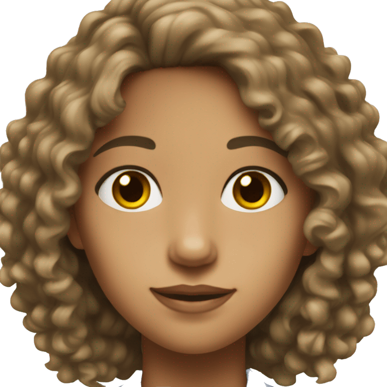 young woman formula 1 driver with black curly hair and light brown skin emoji