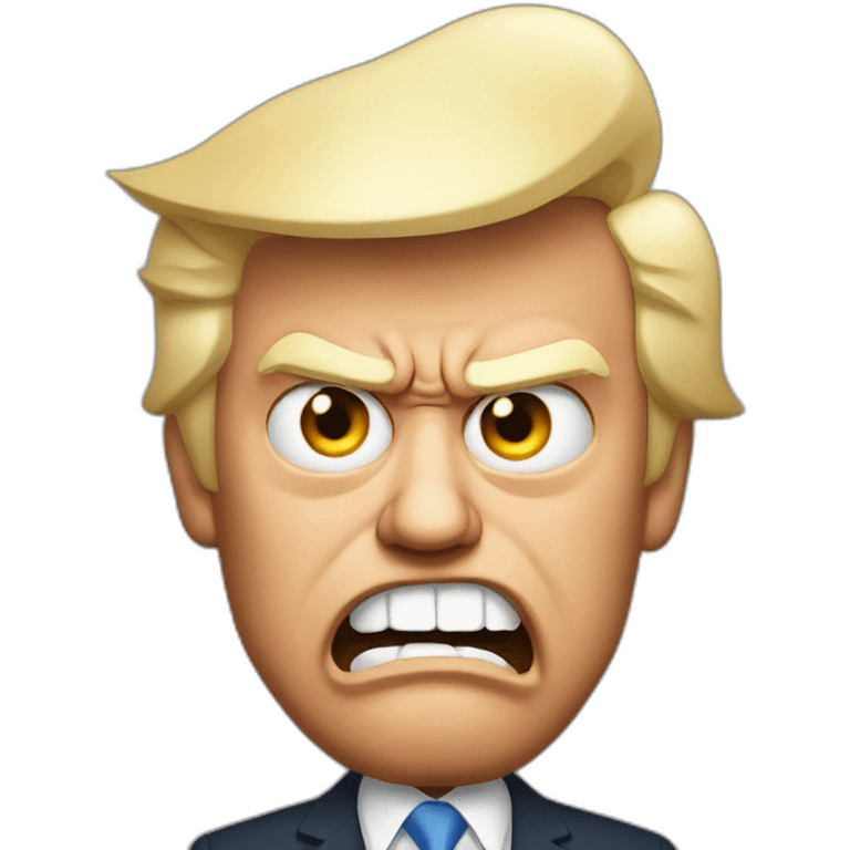 angry donald trump emoji