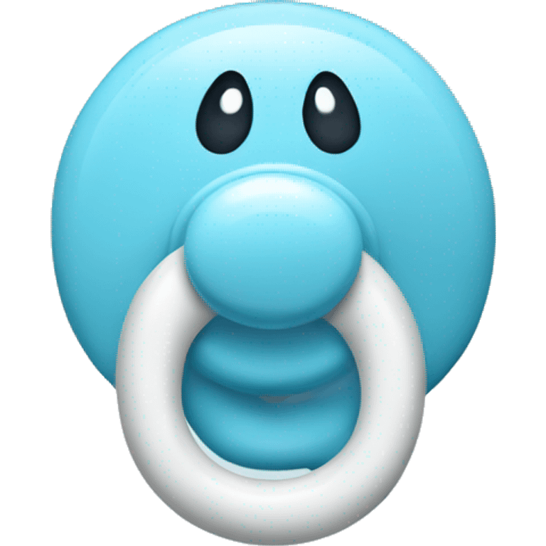 Light blue pacifier  emoji