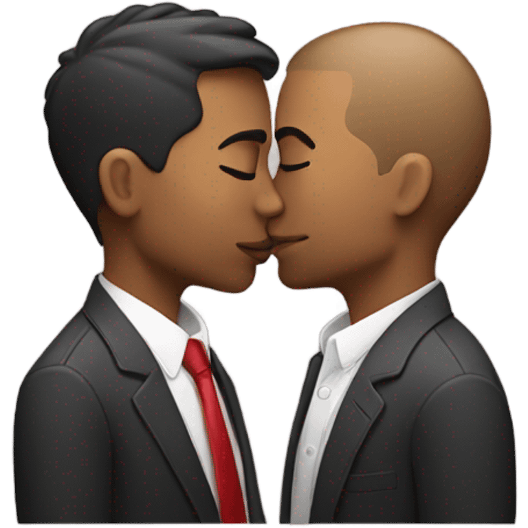 Gay kissing emoji