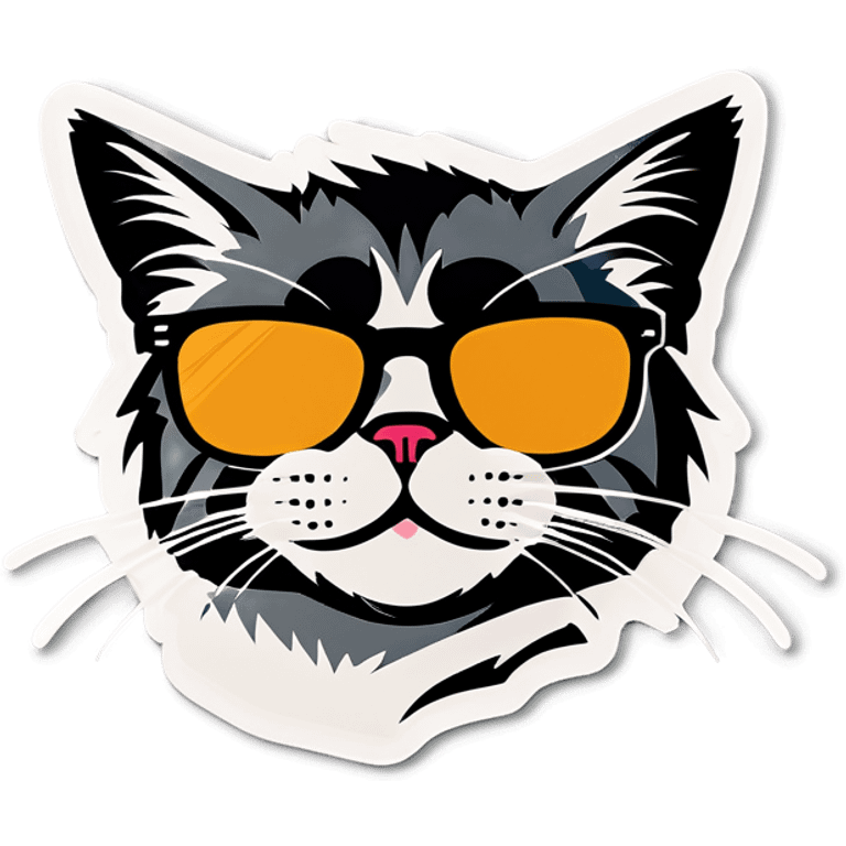 Cat with sunglasses emoji