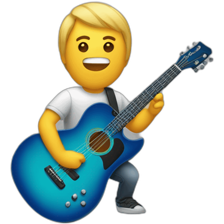 Tocando la guitarra emoji