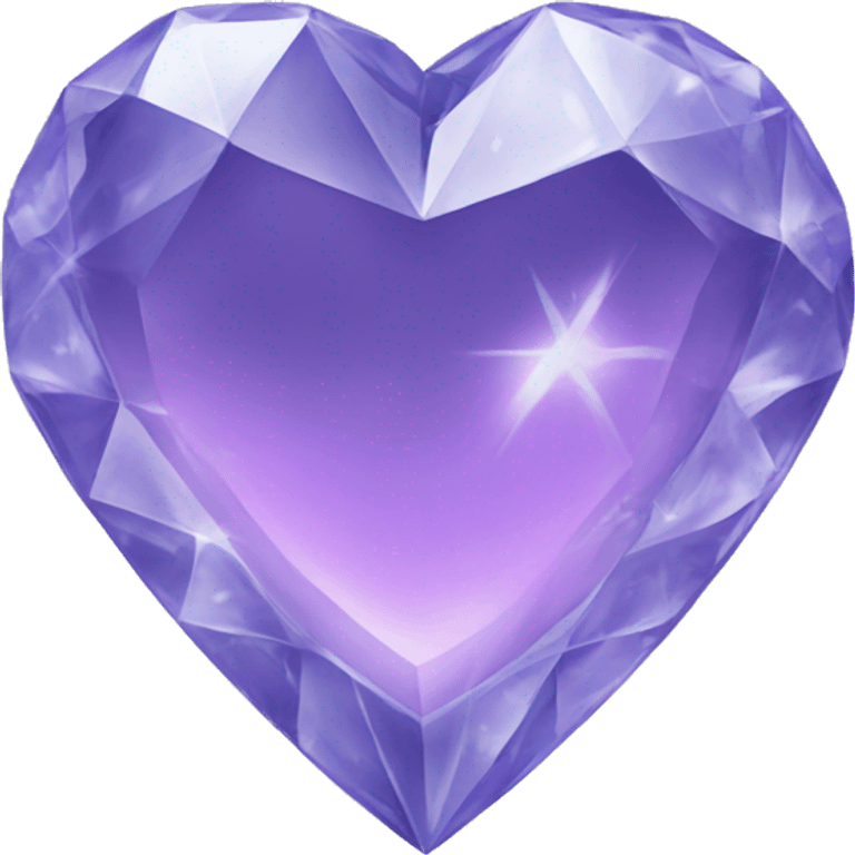 Crystal heart emoji