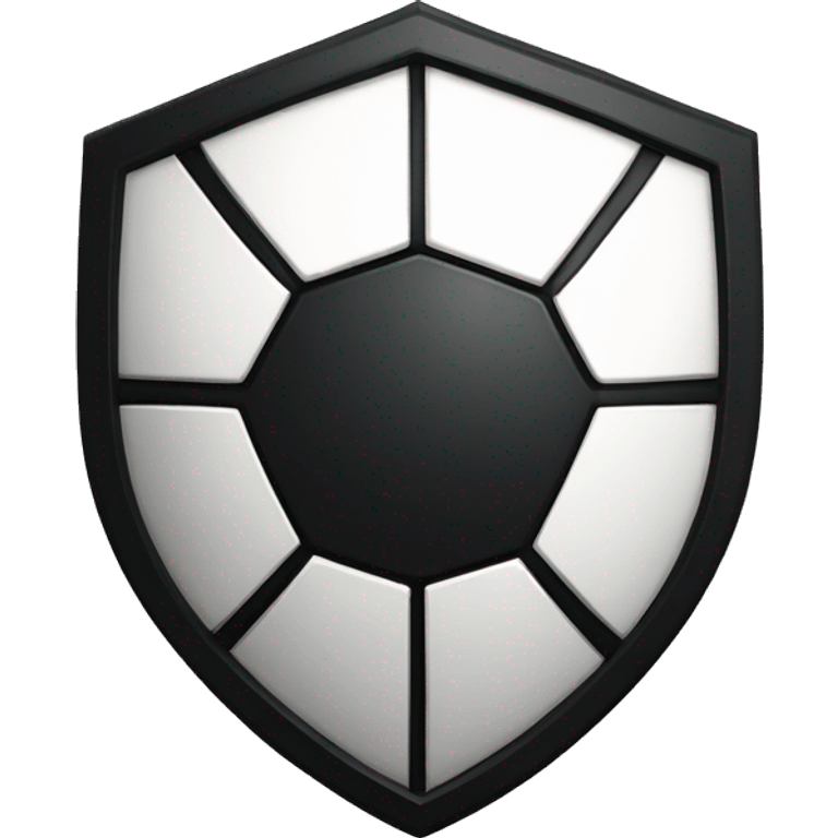 blason de football avec un ninja noir emoji