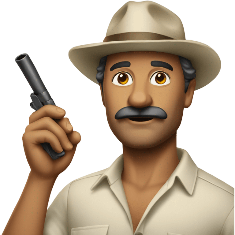 Magnum P.I. With a pipe emoji