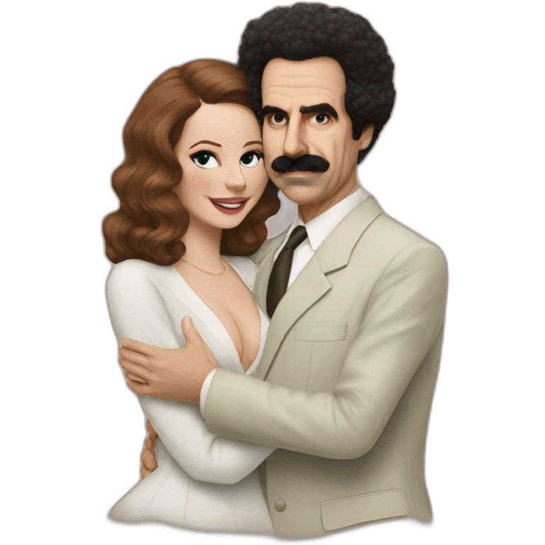 borat hugs lana del ray emoji