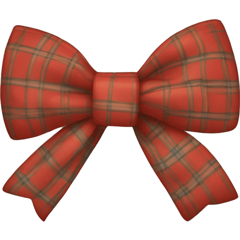 plaid bow emoji