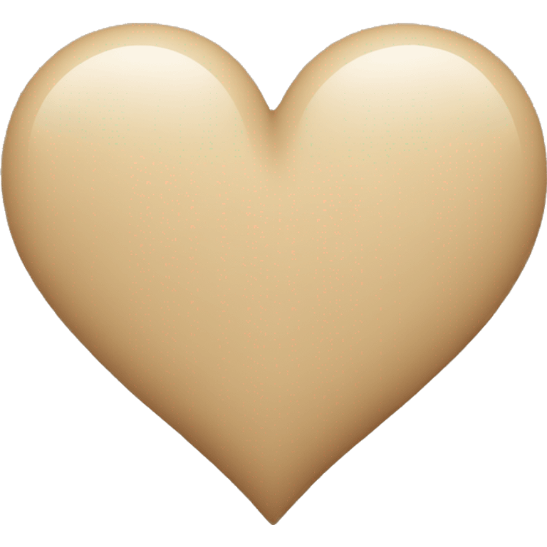 beige heart emoji