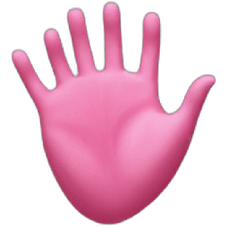 heart hands pink emoji