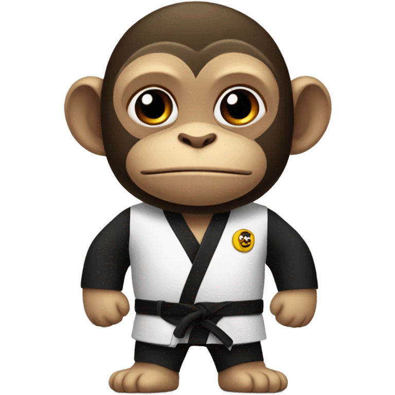 Monkey with a black belt emoji