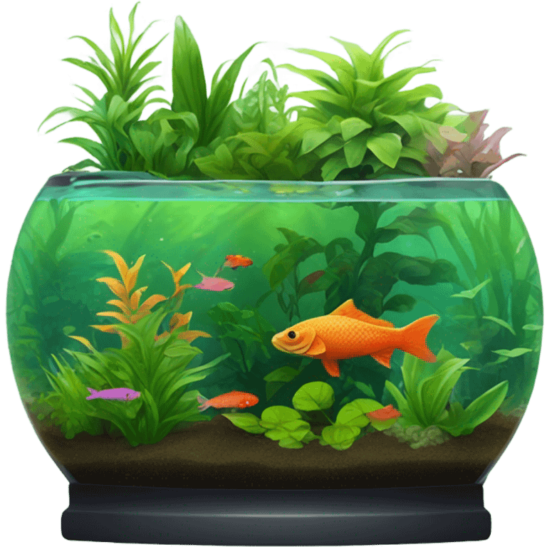 Planted aquarium  emoji