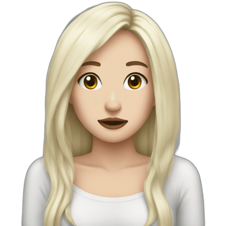 Metalcore woman emoji