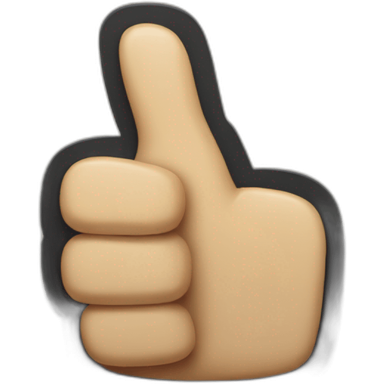 Thumbs up hand with cut off thumb emoji