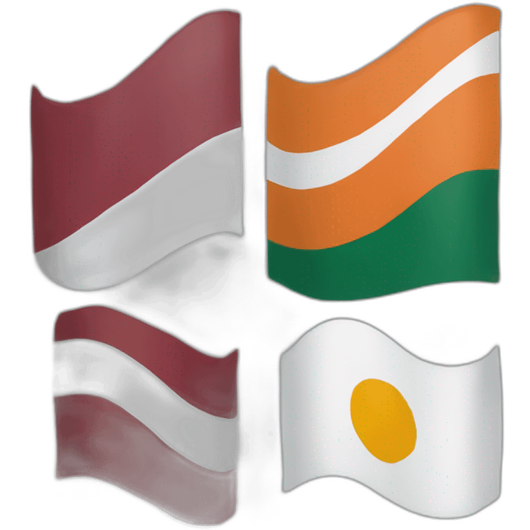 Flags of Cyprus Hungary and Latvia  emoji