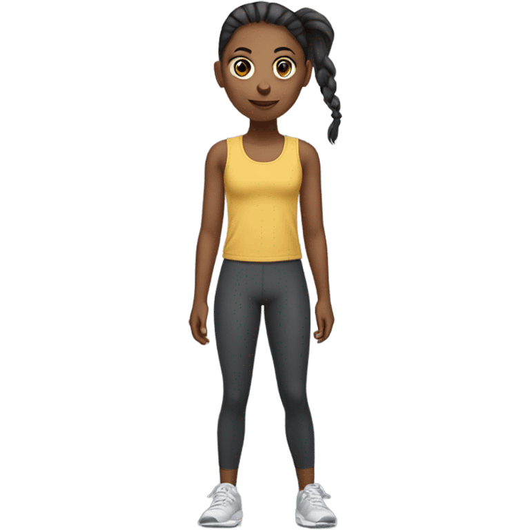 Girl in workout outfit emoji