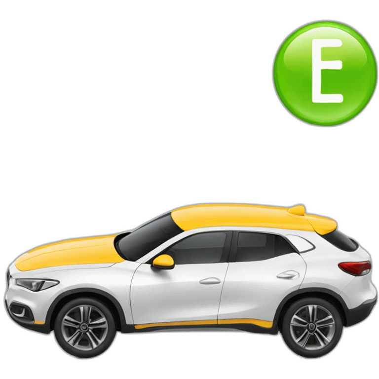 Car with energy label emoji