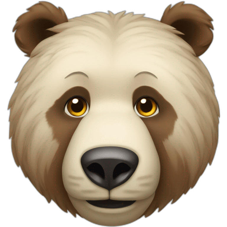 Un ours avec un gros front  emoji