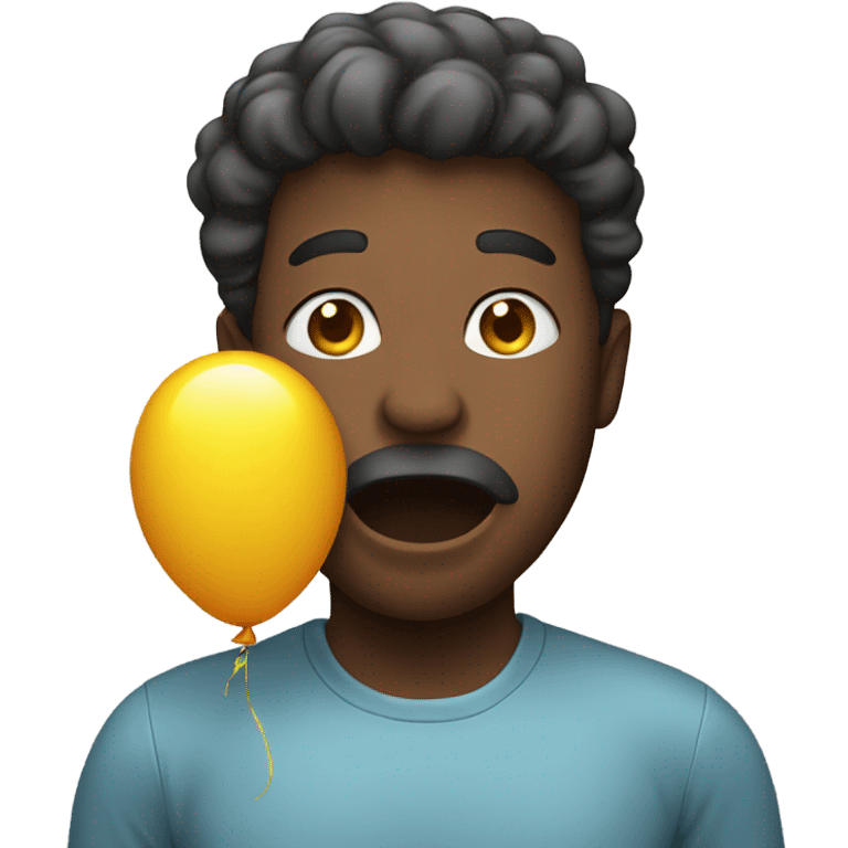 Person with ballon in mouth  emoji