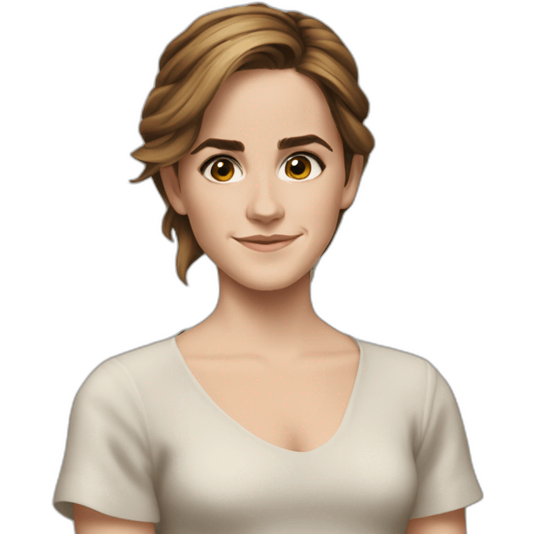 Emma Watson qui rigole emoji