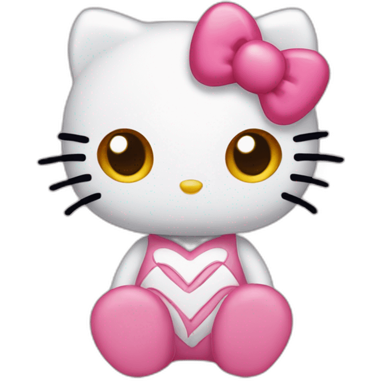 Hello kitty my melodie with a heart emoji