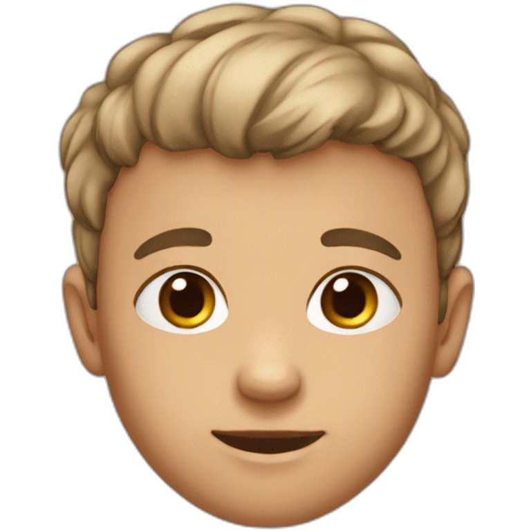 He was born with very short hair  emoji