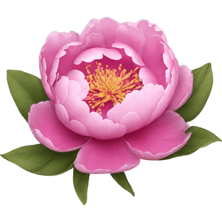 Pink peony emoji