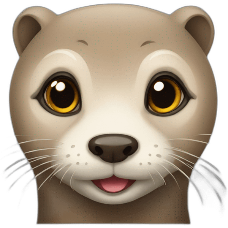 Loutre mignonne emoji