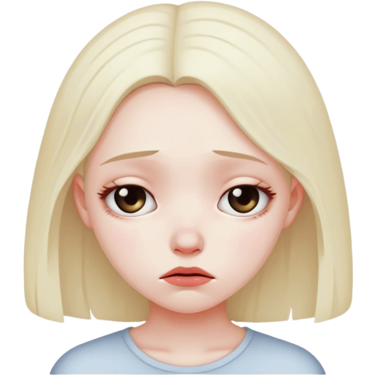 Sad girl emoji