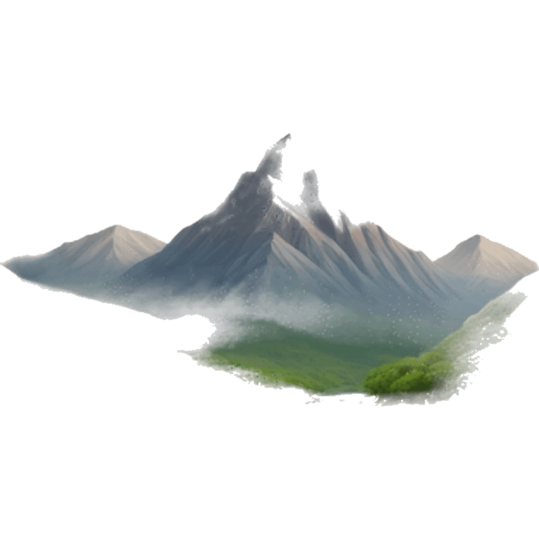 Mountain with river emoji