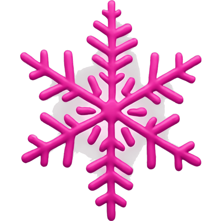 pink snowflake emoji