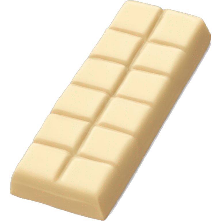 White chocolate bar emoji