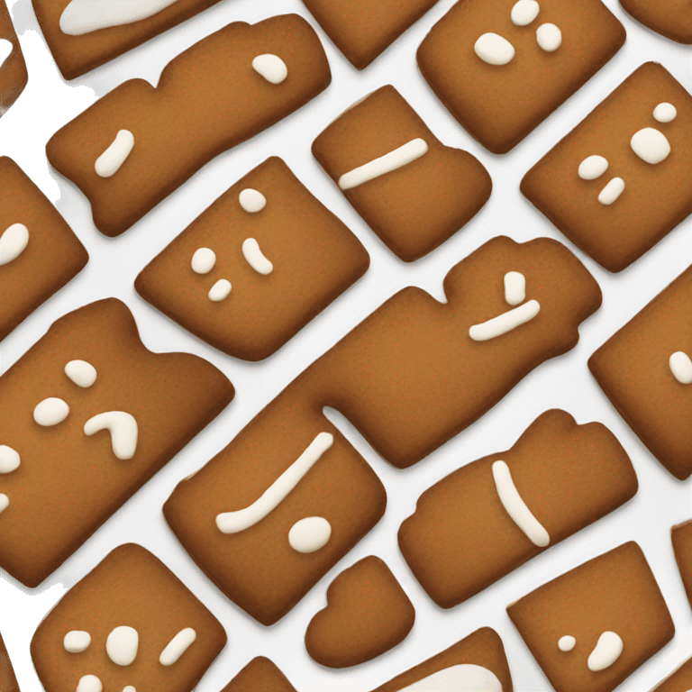 Gingerbread coffee emoji