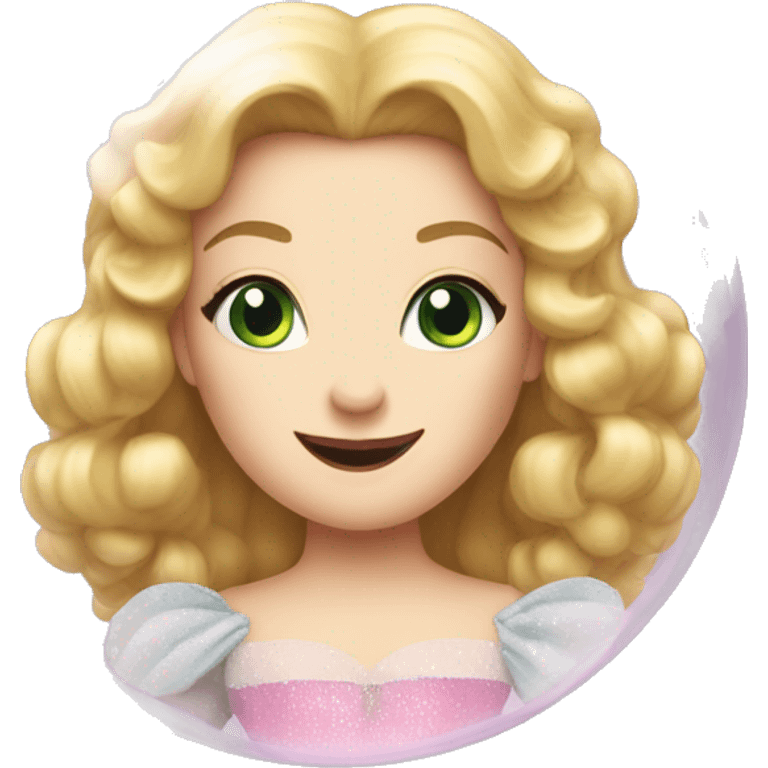 glinda from wicked in a bubble emoji