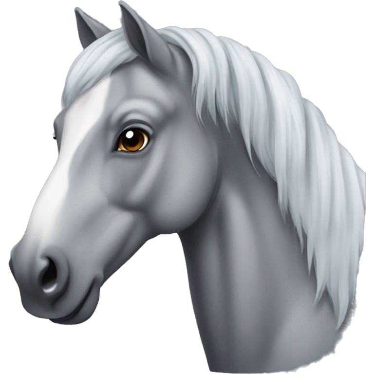 Dapple grey horse emoji