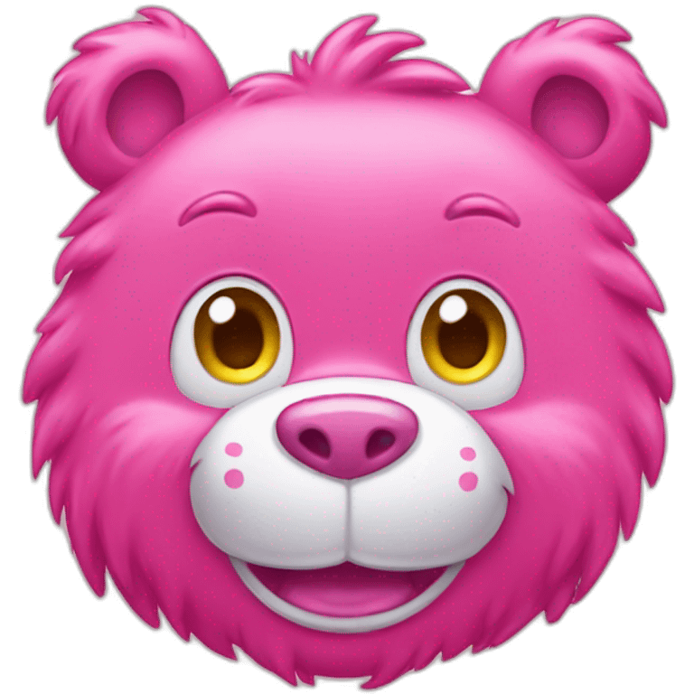 Pink monster care bear emoji