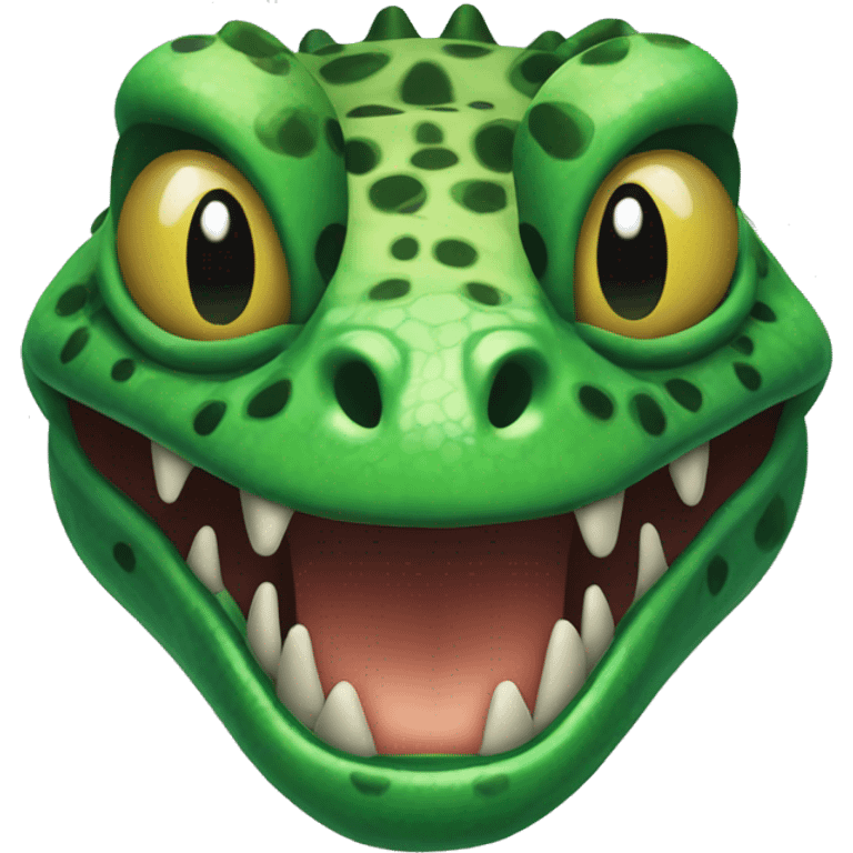 Green Gila Monster Face emoji